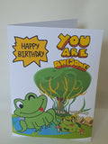 Toadally awesome birthday card, funny cards at Camieroseuk