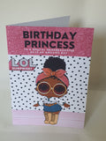 Lol doll birthday card, Card forr granddaughter, CamieRoseUK