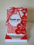 Luxury boxed Thank you card, Handmade cards at CamieRoseUK