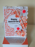 Luxury boxed anniversary card, Handmade cards, Keepsake cards, CamieRoseUK designs