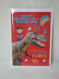 Dinosaur birthday card, handmade cards, (Pack of 10) wholesale, CamieRoseUK