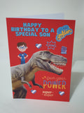 Dinosaur birthday card, handmade cards, (Pack of 10) wholesale, CamieRoseUK