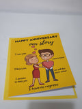 Funny anniversary cards, Our story, CamieRoseUK