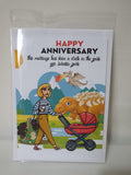 Funny anniversary cards, CamieRoseUK, handmade customised cards