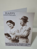 Funny vintage anniversary cards, CamieRoseUK, wholesale (Pack of 10)