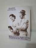 Funny vintage anniversary cards, CamieRoseUK, wholesale (Pack of 10)