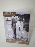 Vintage anniversary cards, card for couples, CamieRoseUK