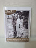 Vintage anniversary cards, card for couples, CamieRoseUK