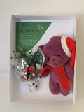 Luxury boxed Christmas card, handmade at Camieroseuk