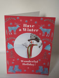 Reindeer scene box card collection, handmade designs at Camieroseuk