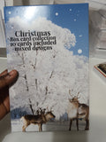 Reindeer scene box card collection, handmade designs at Camieroseuk