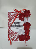 Happy Anniversary card, Birthday wishes , Ribbon cards, CamieRoseuk designs