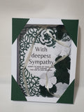 Luxury boxed sympathy card, Camieroseuk Ribbon cards