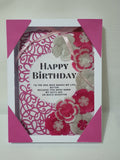 Luxury boxed birthday card,  Camieroseuk Ribbon cards