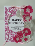 Luxury boxed birthday card,  Camieroseuk Ribbon cards