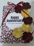 Birthday card for her, handmade cards at Camieroseuk, Anniversary cards