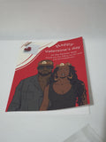 Valentine's day card, black love, cards for him/ her, Camieroseuk designs