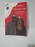 Valentine's day card, black love, cards for him/ her, Camieroseuk designs