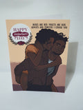 Valentine's day cards, cards for her, cards for him, black couples cards, Camieroseuk designs