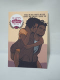 Valentine's day cards, cards for her, cards for him, black couples cards, Camieroseuk designs