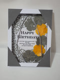 Luxury boxed birthday card, thank you cards, Camieroseuk Ribbon cards.