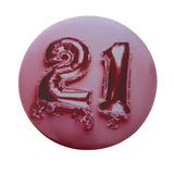 21st birthday badge, CamieRoseUK, handmade buttons