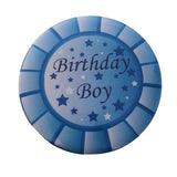 Birthday boy badge, birthday girl badge, CamieRoseUK, handmade buttons