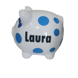 Customised mini Piggy banks for kids, babies/toddlers decorative money box, christening gifts, Camieroseuk