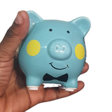 Customised mini Piggy banks for kids, babies/toddlers decorative money box, christening gifts at Camieroseuk