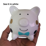 Customised mini Piggy banks for kids, babies/toddlers decorative money box, christening gifts, Camieroseuk