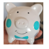 Customised mini Piggy banks for kids, babies/toddlers decorative money box, christening gifts, Camieroseuk