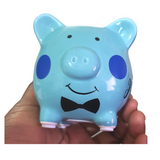 Customised mini Piggy banks for kids, babies/toddlers decorative money box, christening gifts at Camieroseuk