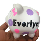 Customised mini Piggy banks for kids, babies/toddlers decorative money box, christening gifts, Camieroseuk