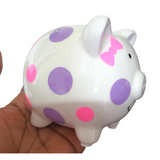 Customised mini Piggy banks for kids, babies/toddlers decorative money box, christening gifts, Camieroseuk