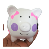 Customised mini Piggy banks for kids, babies/toddlers decorative money box, christening gifts, Camieroseuk