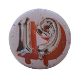 19th birthday badge, CamieRoseUK, handmade buttons