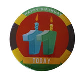 75mm (3inch) Jamaican theme milestone badges, CamieRoseUk, 13 today