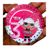 Lol 75mm birthday badge/button, Encanto character badge