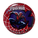 Spiderman birthday badge, 75mm, CamieRoseUk, milestone badges