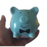 Customised mini Piggy banks for kids, babies/toddlers decorative money box, christening gifts, Camieroseuk