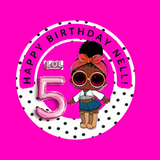 Lol 75mm birthday badge/button, Encanto character badge