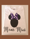 Girls customised T-shirt, – Daddy's Mini & Mom's Mini"