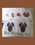 Girls customised T-shirt, – Daddy's Mini & Mom's Mini"