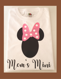 Girls customised T-shirt, – Daddy's Mini & Mom's Mini"